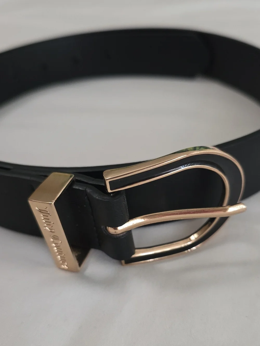 Women’s Black Belt with Gold Accent Buckle